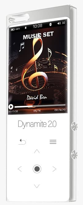 נגן SAMVIX Dynamite 2.0 16GB בצבע לבן