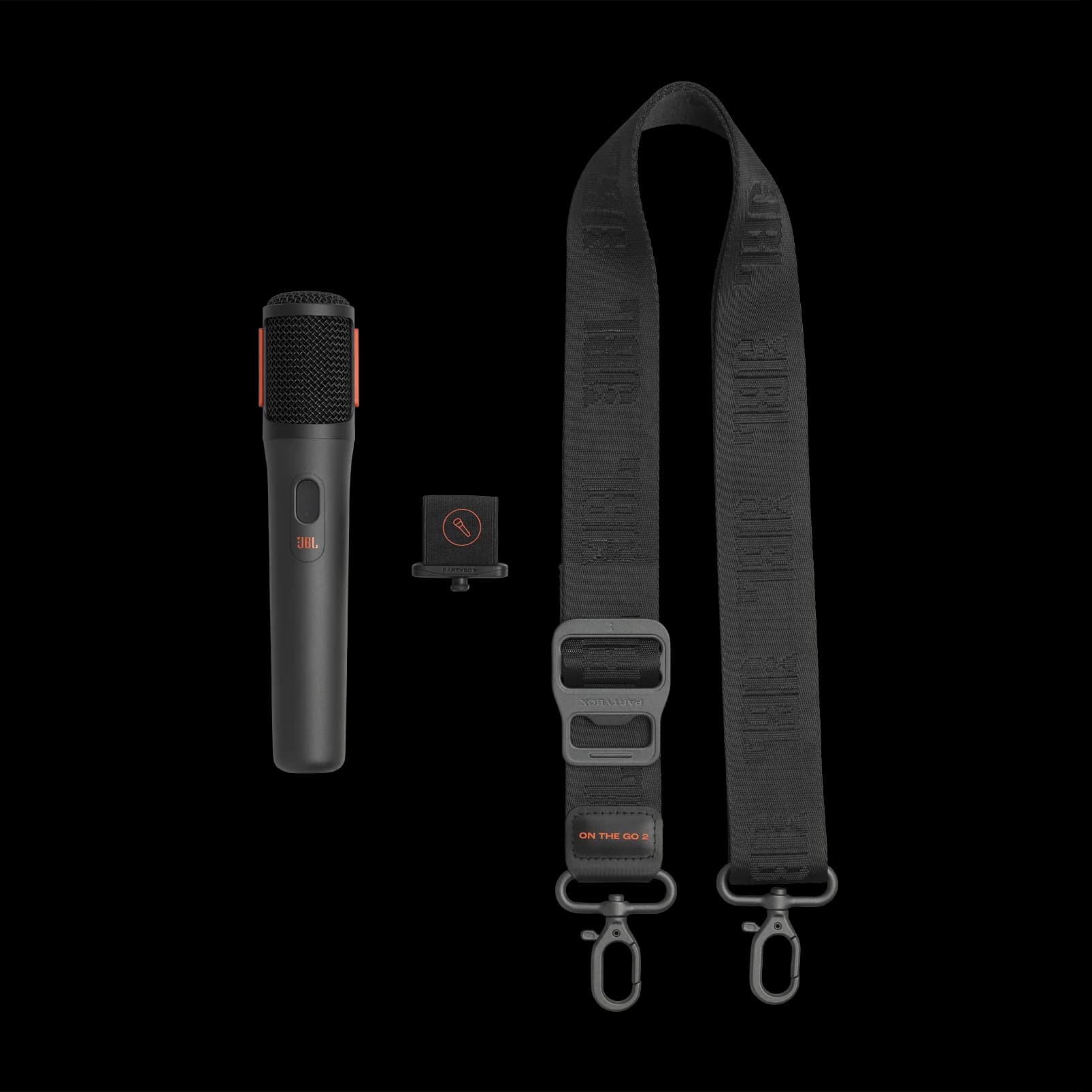 רמקול נייד + מיק` אלחוטי JBL PartyBox On The Go 2 (יבואן רשמי)