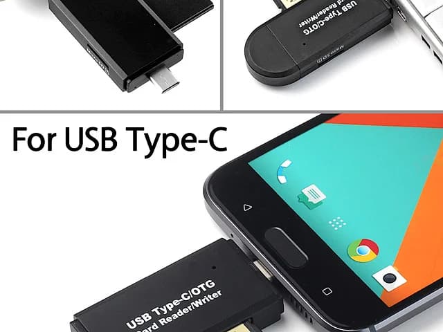קורא כרטיסים USB - Type C OTG