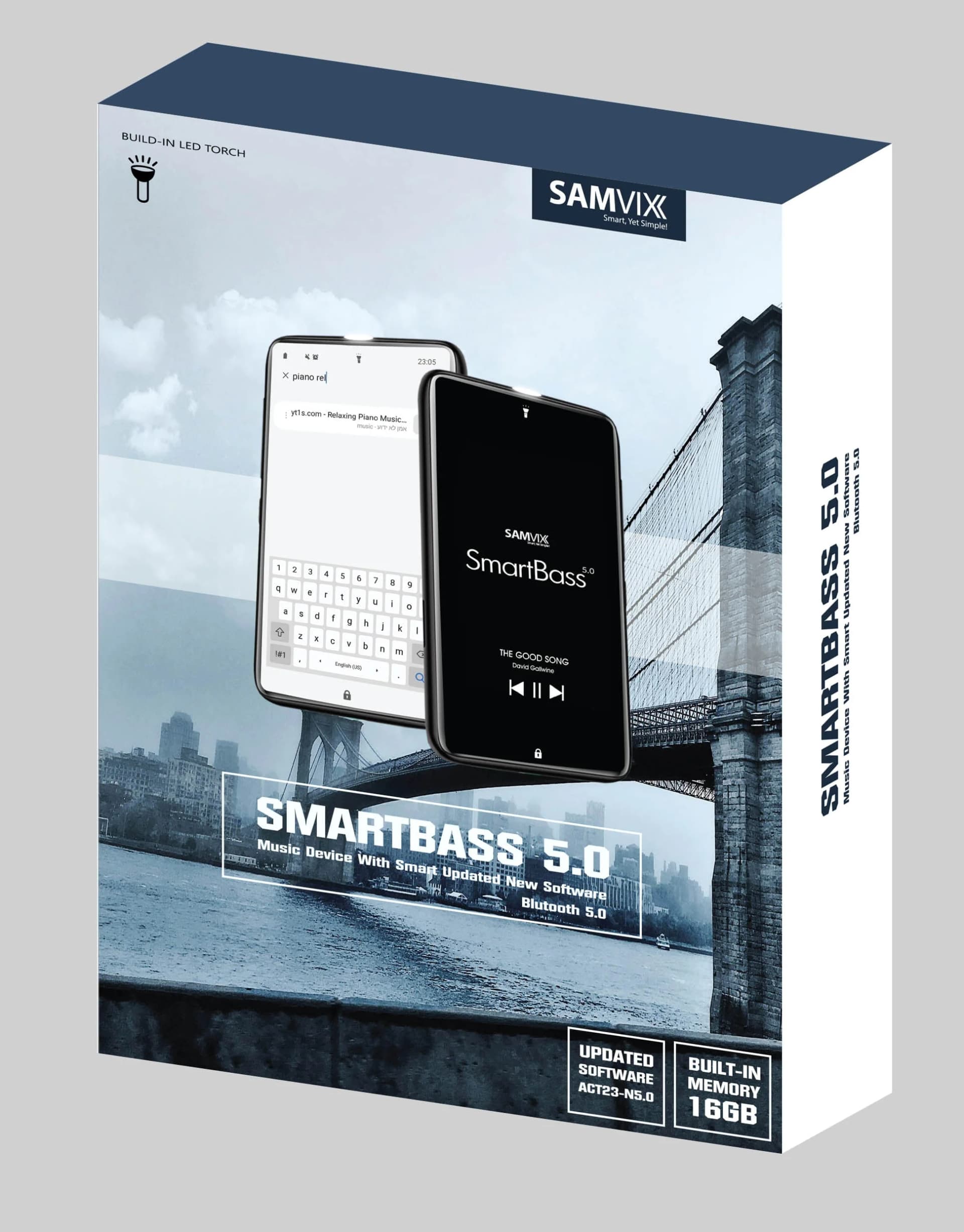 מגן ספר לנגן SAMVIX Q5