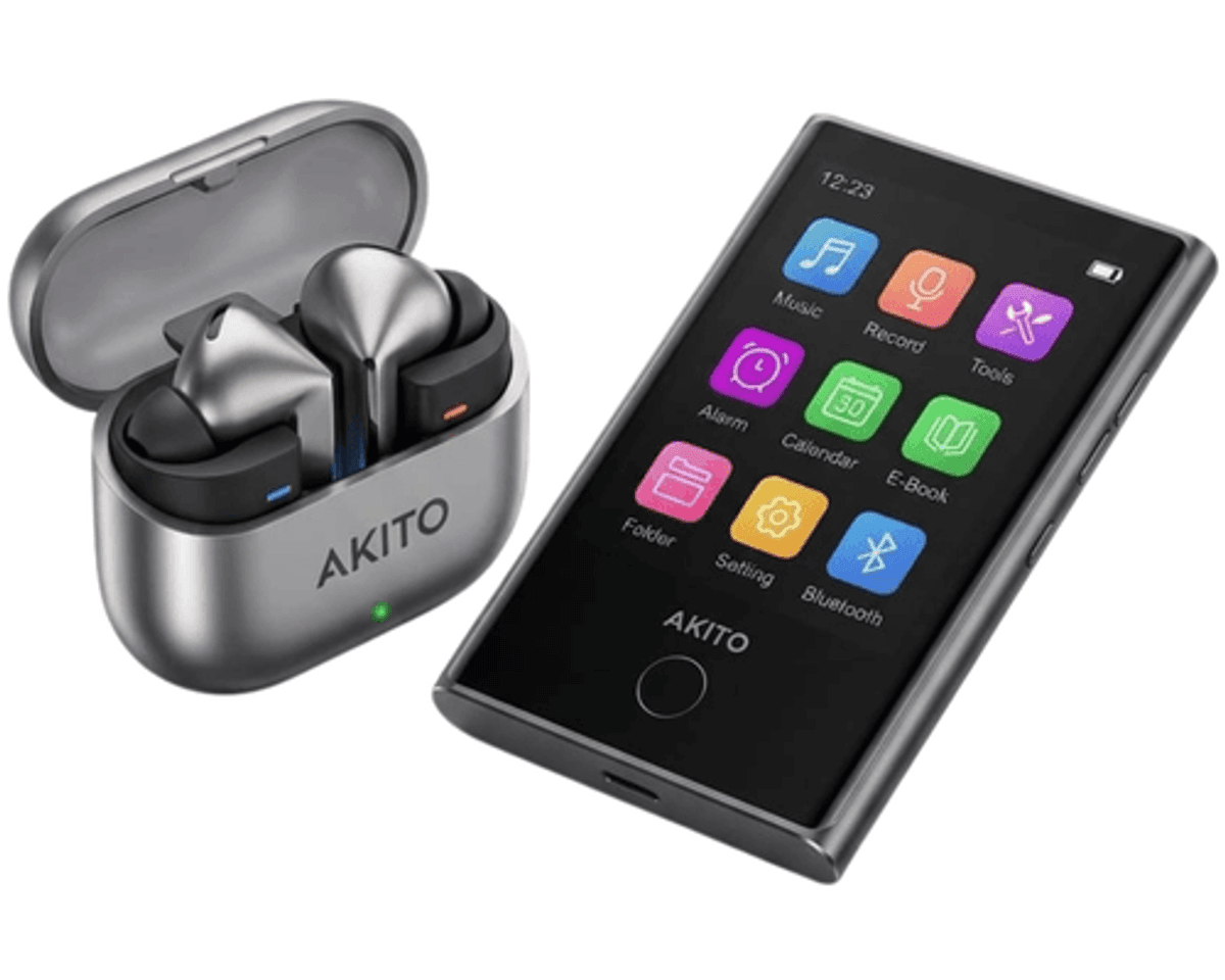 נגן אקיטו X-POD + אוזניות AKITO TWS