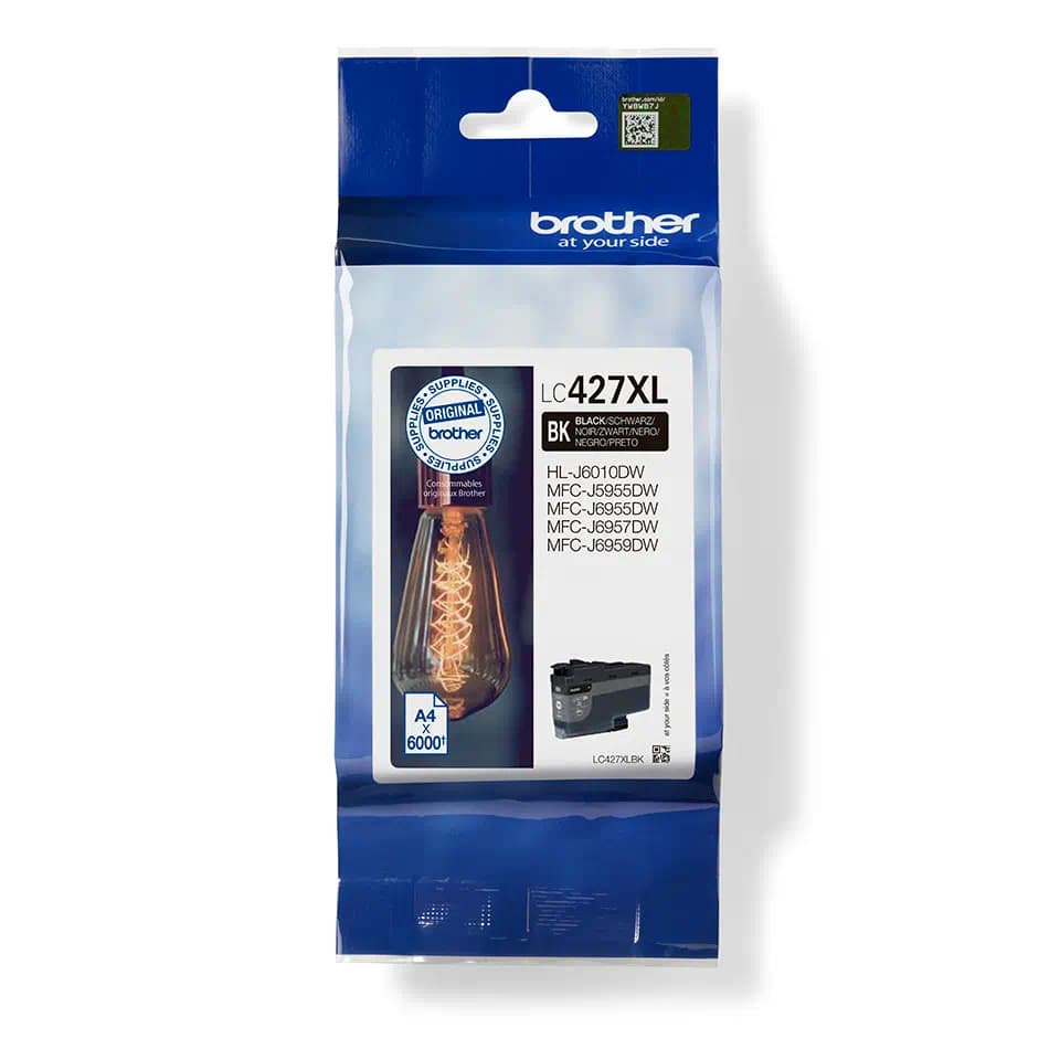 דיו שחור מקורי Brother LC-427XLBK בראדר (6,000 דף)
