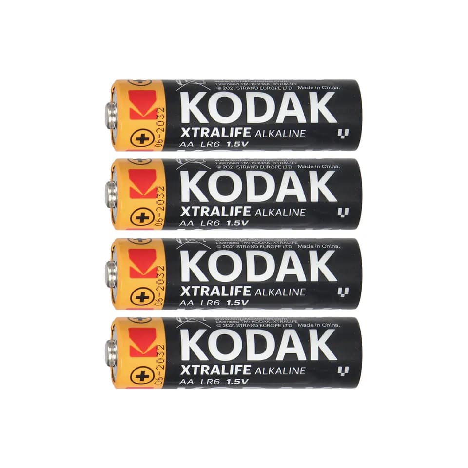 חבילת 4 סוללות קטנות Kodak Xtralife Alkaline AAA