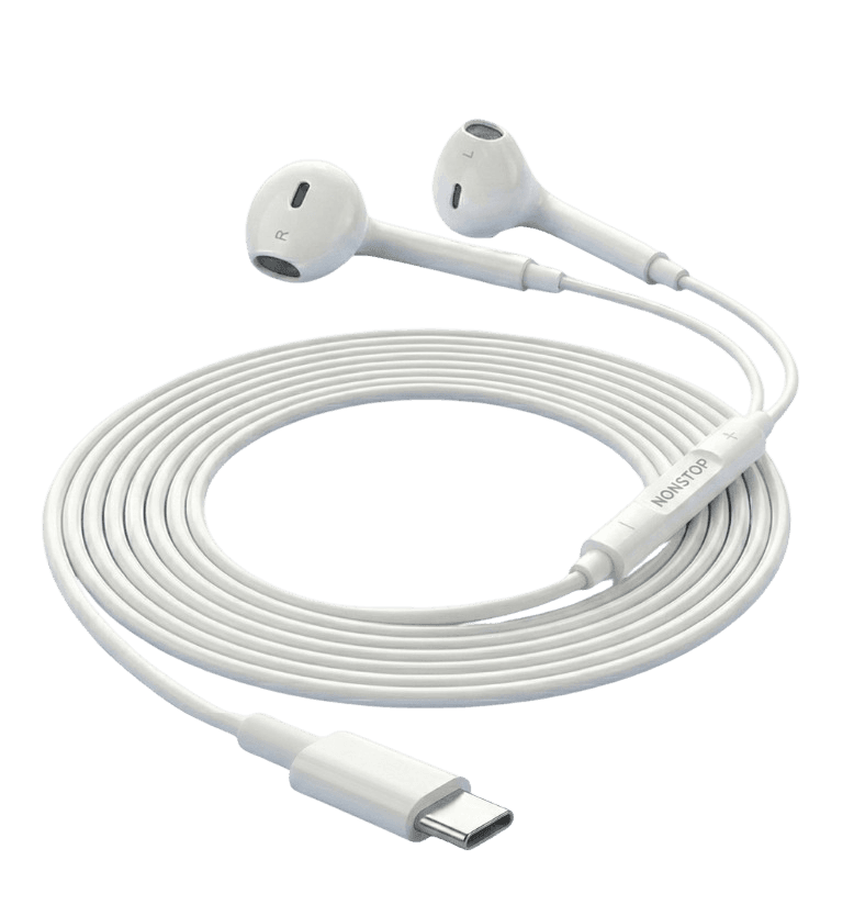 אוזניות כפתור חוטיות NONSTOP HearGo Classic USB-C