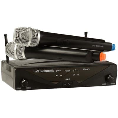מקלט זוגי + זוג מיקרופונים אלחוטיים JADE IU2071