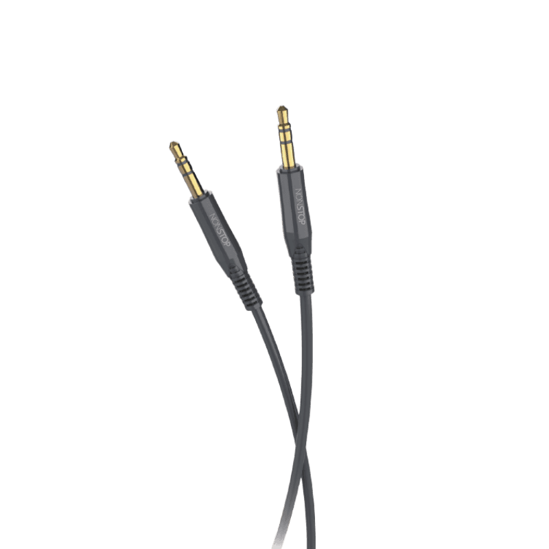 כבל NONSTOP PlugLine AUX 3.5mm 1m שחור