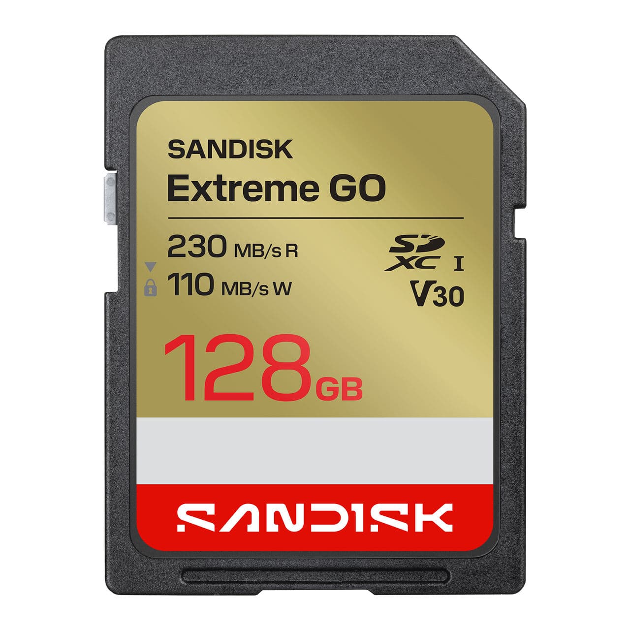 כרטיס SanDisk SD Extreme GO 128GB 230MB/S V30 4K