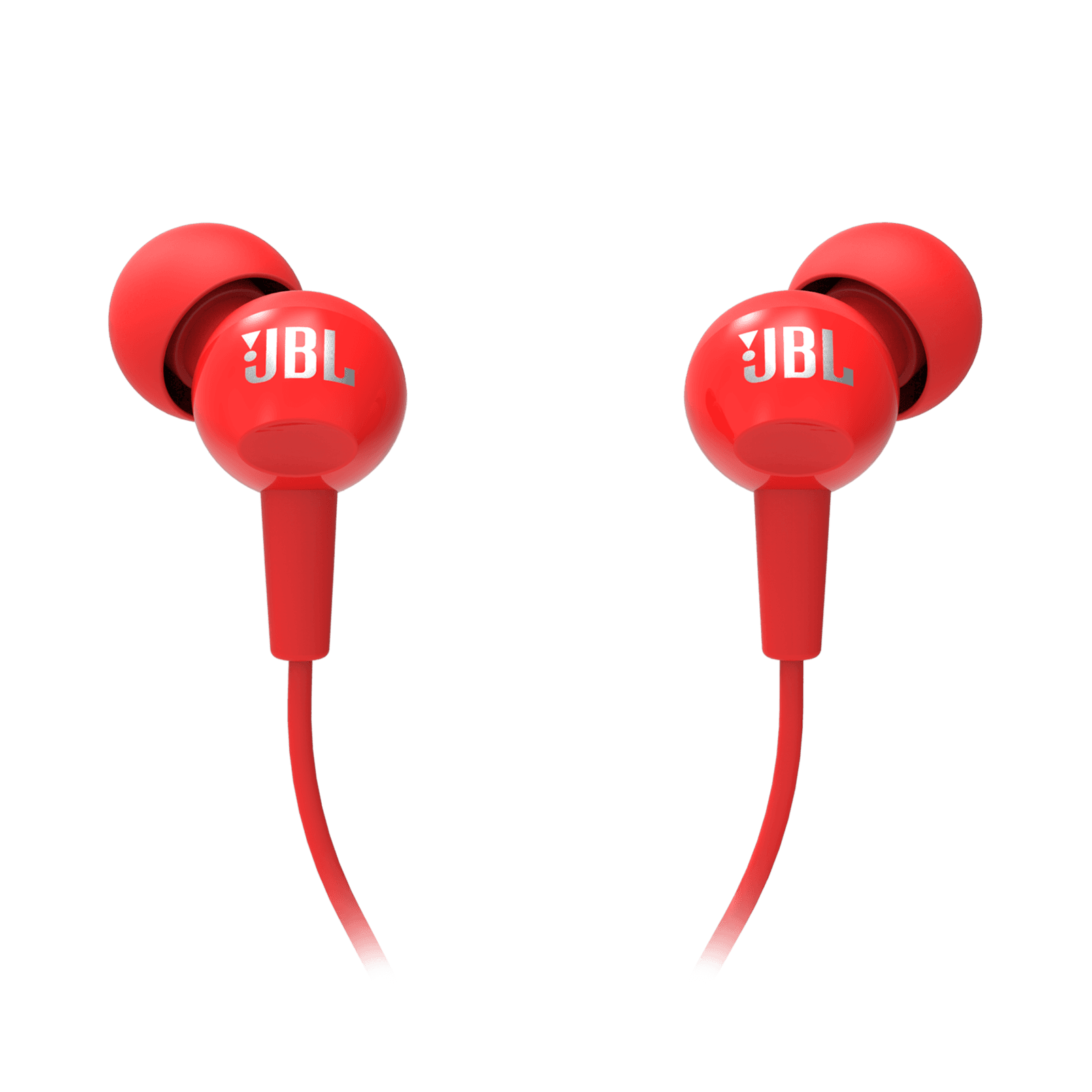 אוזניות חוטיות JBL C100SI אדום - יבואן רשמי