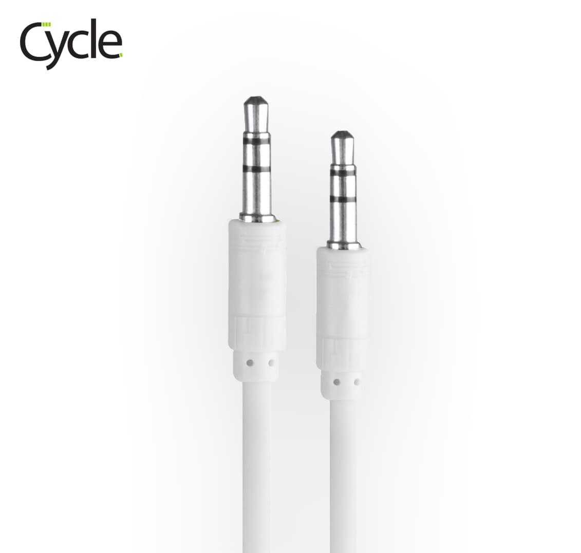 כבל אודיו 3.5 מ"מ זכר-זכר Cycle CY-AUX AUX באורך 1 מטר