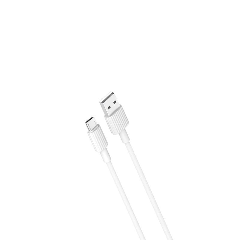 כבל טעינה והעברת נתונים מיקרו XO NB-P156 Micro באורך 1 מטר - לבן