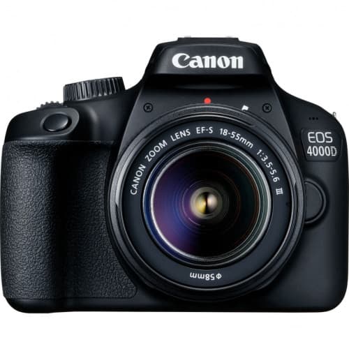 מצלמה רפלקס DSLR Canon EOS 4000D + עדשה 18-55mm