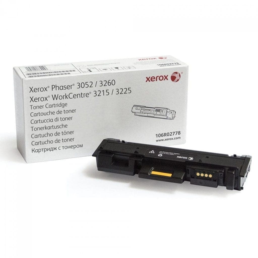 טונר שחור מקורי Xerox 3052/3215/3225/3260 106R02778 זירוקס (3,000 דף)