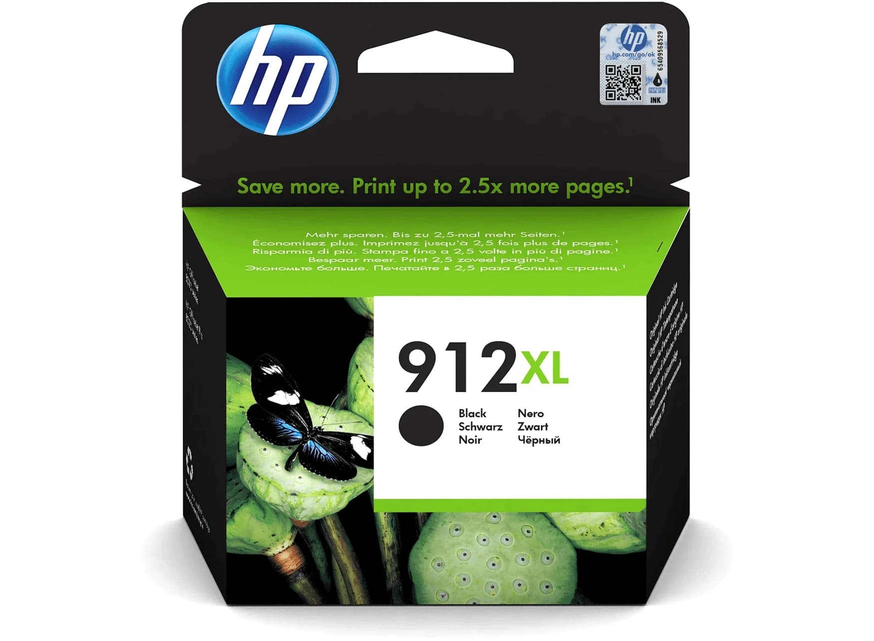 דיו שחור מקורי HP 912XL 3YL84AE (הספק 825 דף)