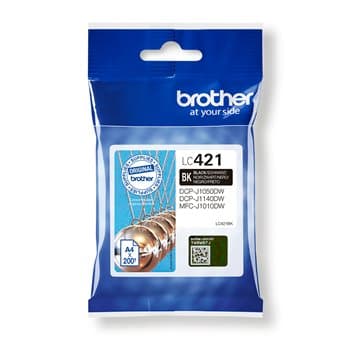 דיו שחור מקורי Brother LC-421BK בראדר (200 דף)