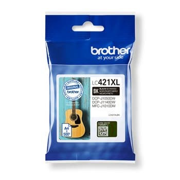 דיו שחור מקורי Brother LC-421XLBK בראדר (500 דף)