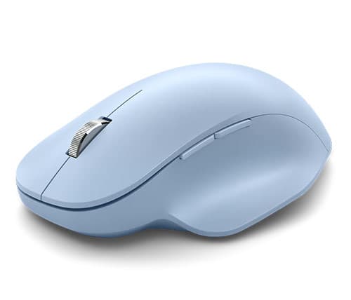 עכבר אלחוטי ארגונומי Microsoft Bluetooth Ergonomic Mouse מיקרוסופט - כחול פסטל