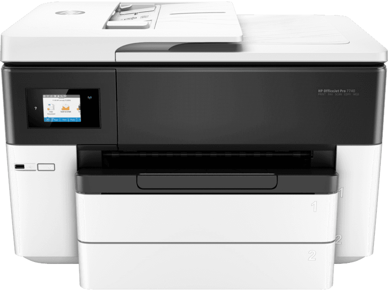 מדפסת הזרקת דיו HP OfficeJet Pro 7740 G5J38A אייצ' פי (פורמט רחב A3)