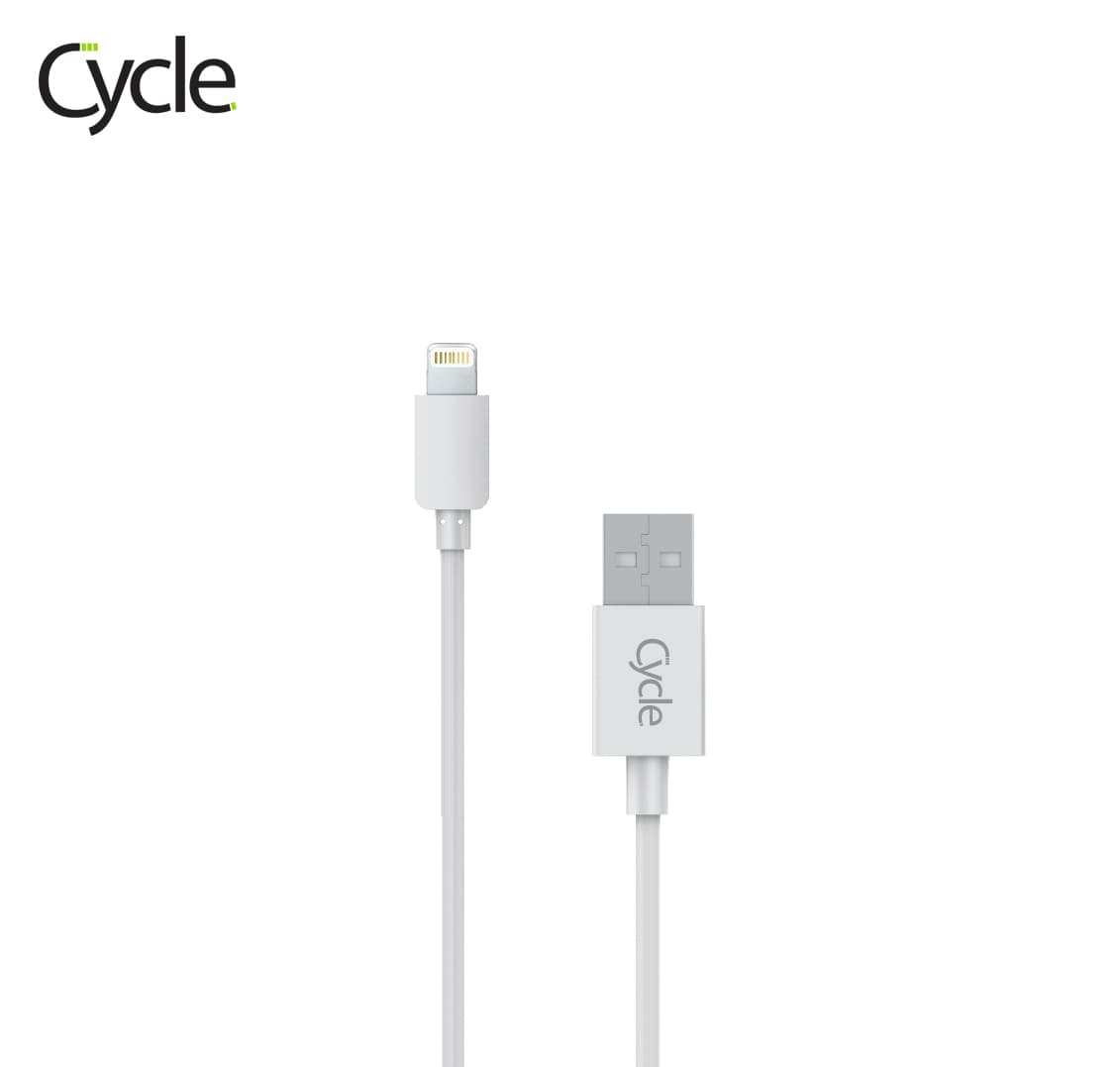 כבל טעינה והעברת נתונים חיבור אייפון/אייפד Cycle CY-A2 Lightning באורך 2 מטר