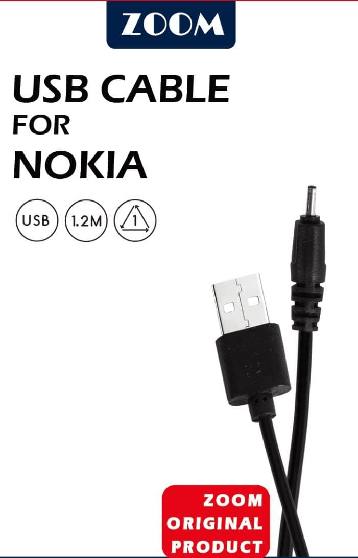 כבל טעינה למכשיר Nokia C2 נוקיה ZOOM C1526