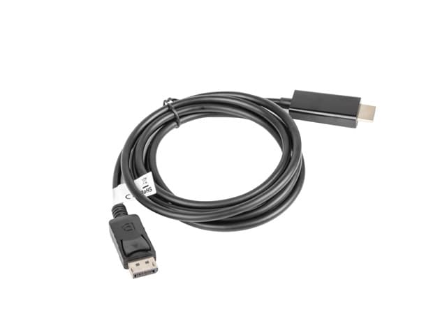 כבל DisplayPort זכר ל-HDMI זכר באורך 1.8 מטר 4K@30Hz