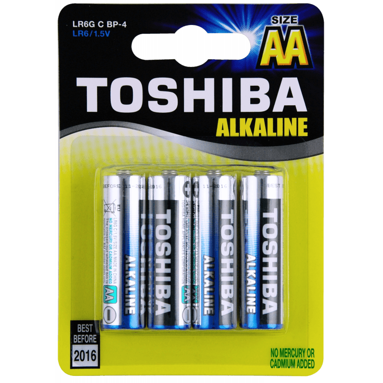 מארז רביעיית סוללות AA TOSHIBA