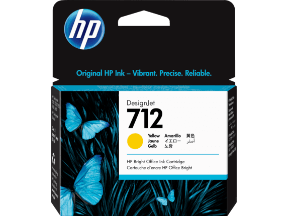 דיו צהוב מקורי HP 712 3ED69A כמות 29 מ"ל