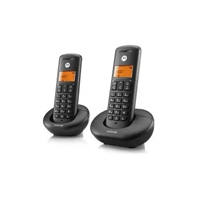 טלפון אלחוטי Motorola E202 + ספיקר שתי שלוחות