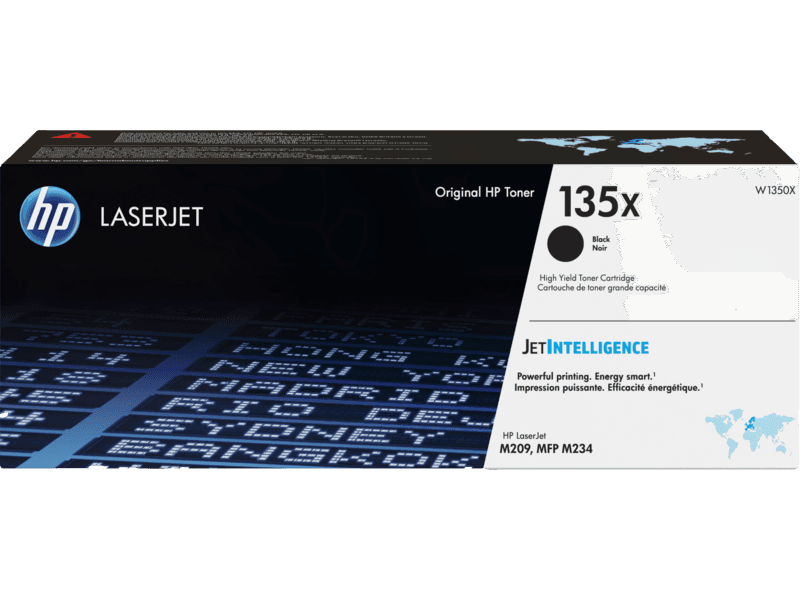 טונר שחור מקורי HP 135X W1350X (הספק 2,400 דף)