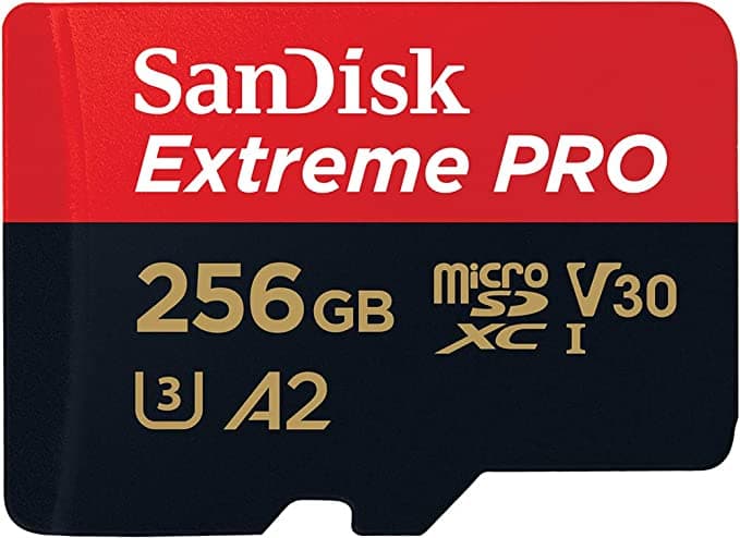 כרטיס זיכרון SanDisk Extreme Pro microSDXC SDSQXCD-256G A2 V30 נפח 256GB