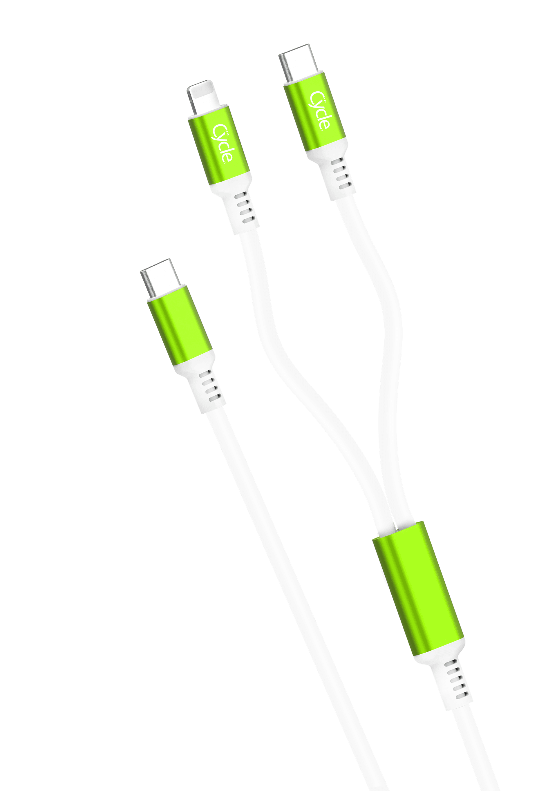 כבל 2 ב-1 מחיבור PD לחיבור אייפון + טייפ סי Cycle 2IN1