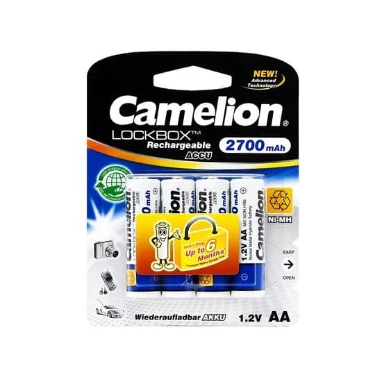 סוללות נטענות CAMILION 2700 AA רביעייה