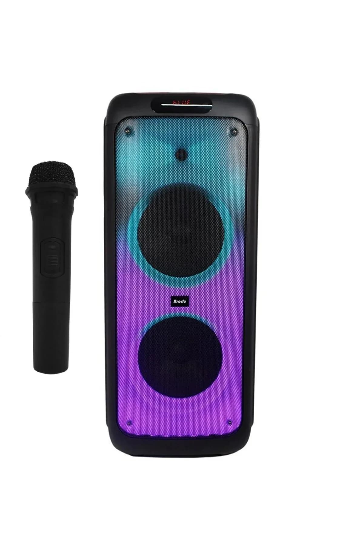 בידורית ניידת אלחוטית עם מיקרופון אלחוטי Brodu BTS-1387