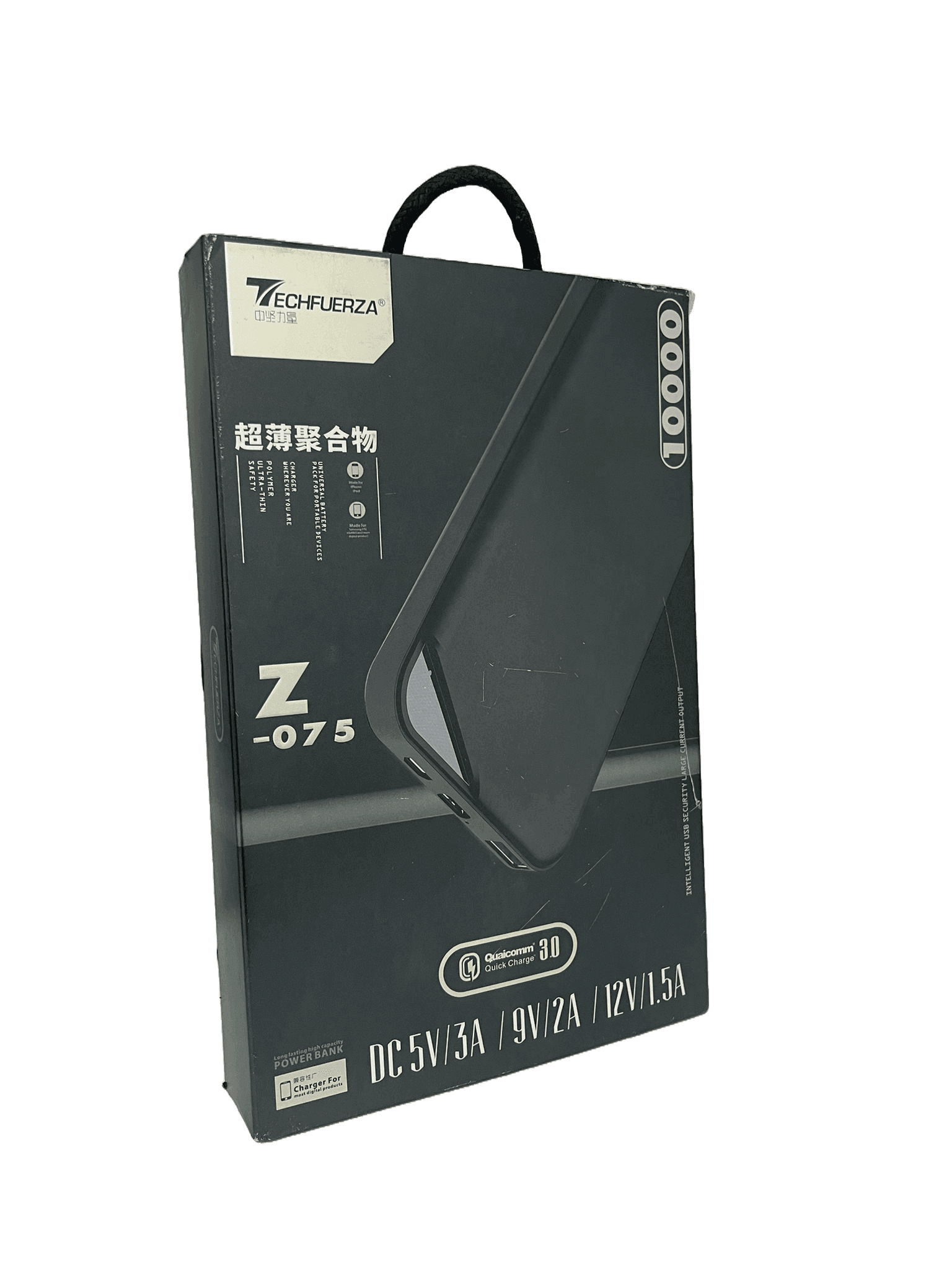 מטען נייד TechFuerza Z-075 10,000mA QC 3.0