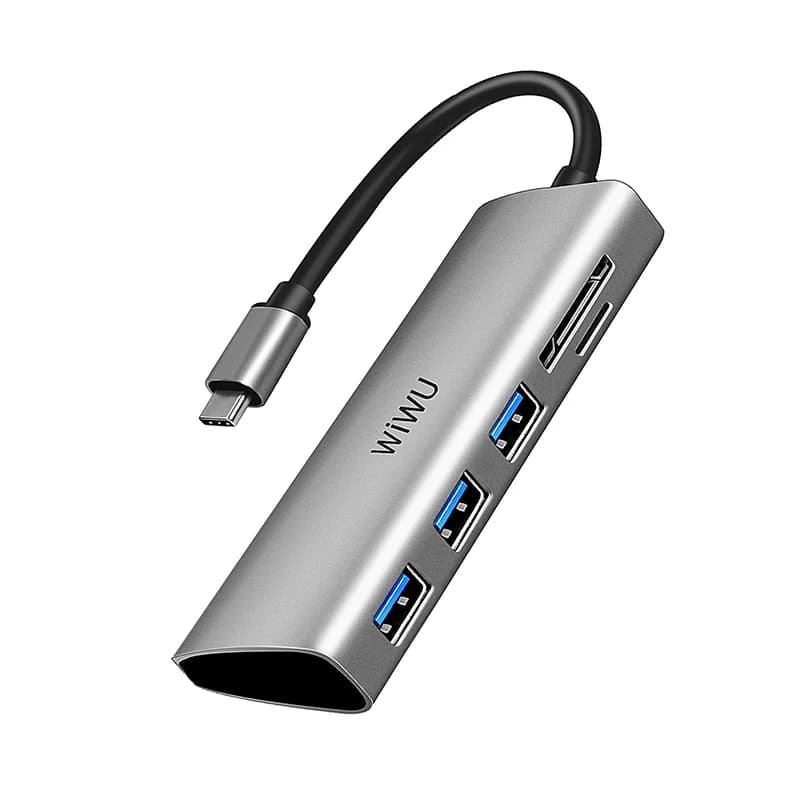כבל מתאם WIWU Alpha 532ST 5in1 USB-C to USB3.0*3+SD+TF