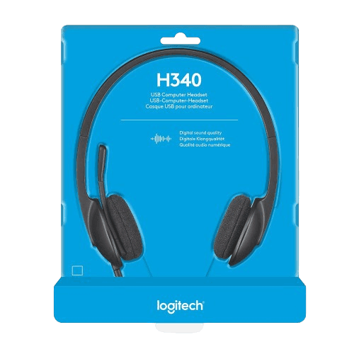 אוזניות חוטיות Logitech H340 לוגיטק