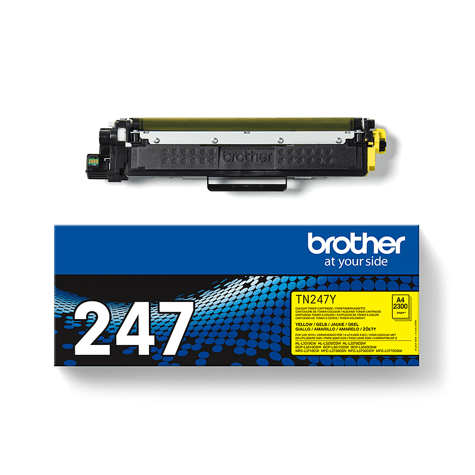 טונר צהוב מקורי Brother TN-247Y בראדר (2,300 דף)