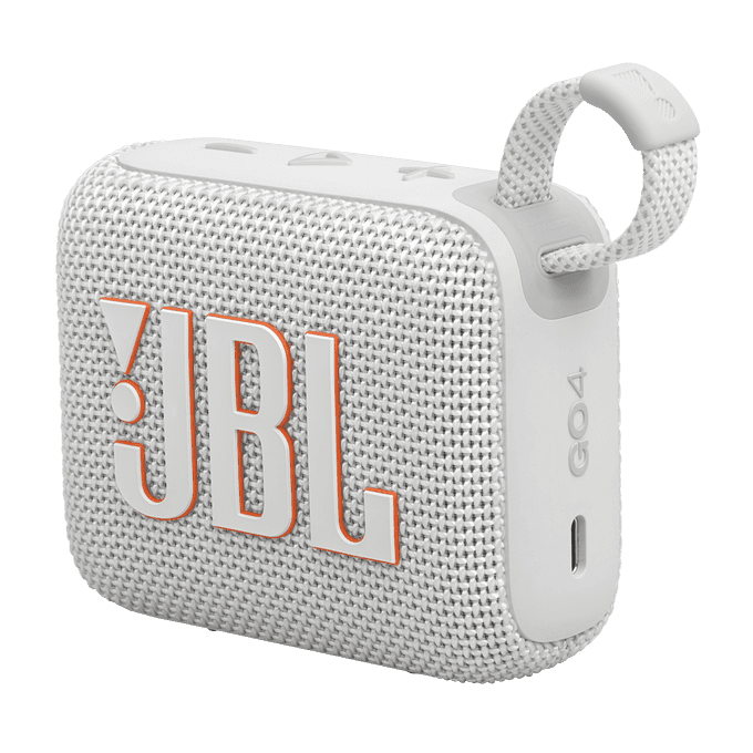 רמקול אלחוטי נייד JBL Go 4 לבן - יבואן רשמי