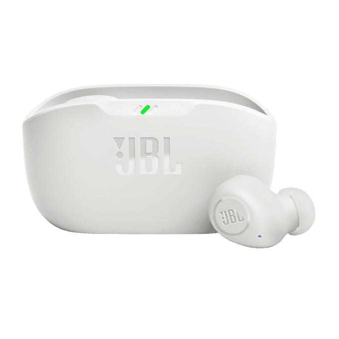 אוזניות אלחוטיות JBL Wave Buds TWS לבן