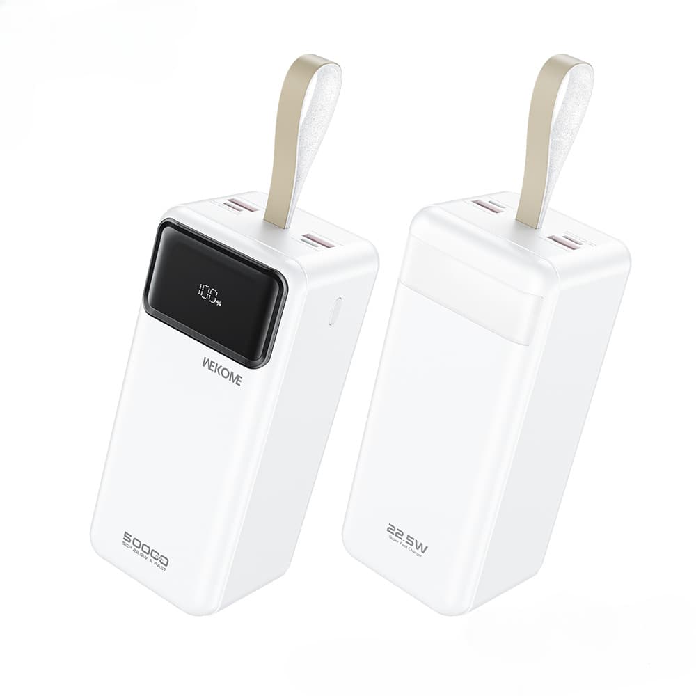 מטען נייד 50,000mAh עם טעינה מהירה 22.5W USB-C דגם WEKOME WP-75