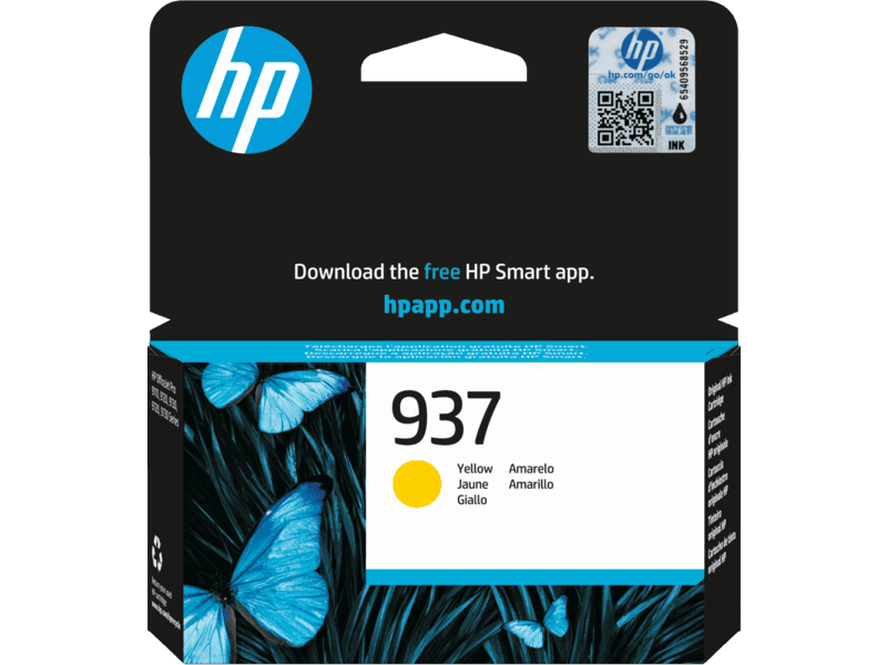 דיו צהוב מקורי HP 937 4S6W4NE (הספק 800 דף)