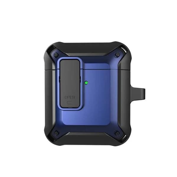 כיסוי קשיח לאוזניות WIWU Mecha AirPods שחור-כחול