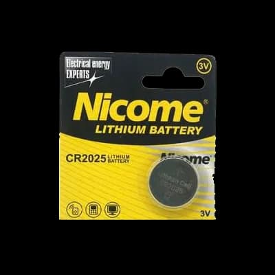 סוללת כפתור Nicome CR2025 ניקום