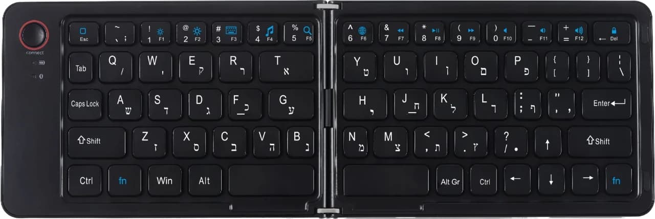 מקלדת בלוטוס מתקפלת NEXER K210 BT -עברית/אנגלית