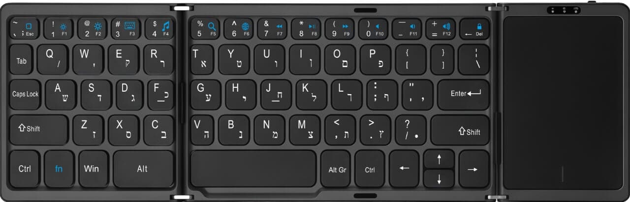 מקלדת בלוטוס מתקפלת עם משטח מגע -NEXER KB220