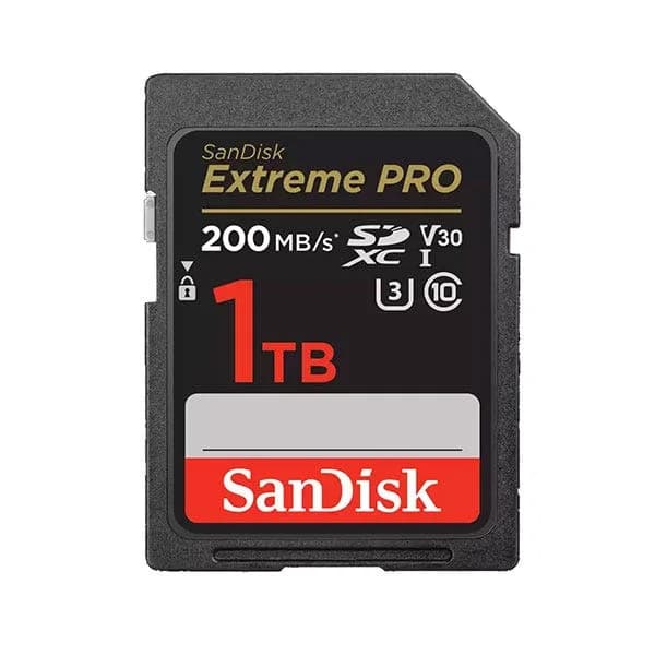 כרטיס זיכרון Extreme Pro SDXC בנפח 1TB מבית Sandisk דגם SDSDXXD-1T00-GN4IN