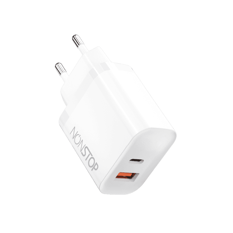 מטען קיר לבן 2 יציאות NONTOP PowerLine PD 25W