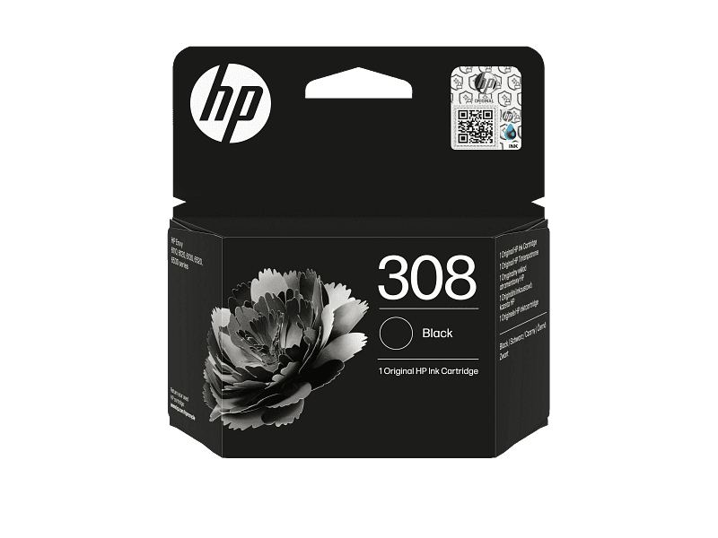 דיו שחור מקורי HP 308 7FP21UE (הספק 160 דף)