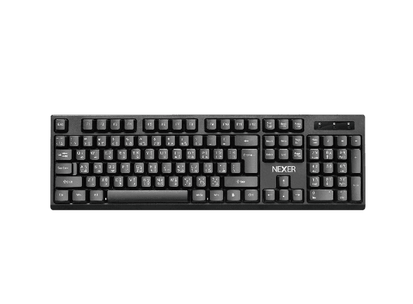 מקלדת חוטית עברית/ אנגלית - NEXER KB600