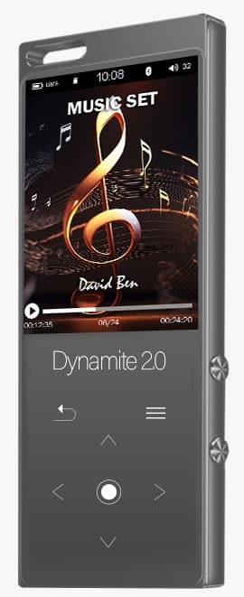 נגן SAMVIX Dynamite 2.0 16GB בצבע כסף