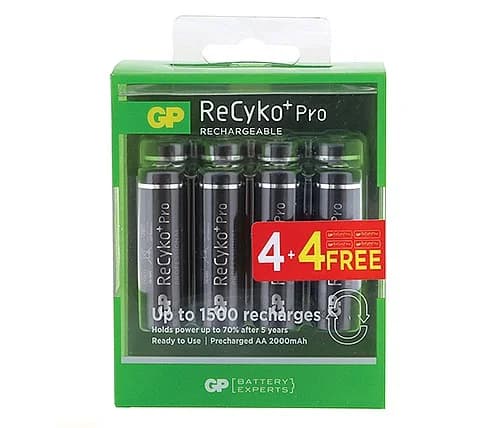 מארז 8 סוללות GP Recyko AA